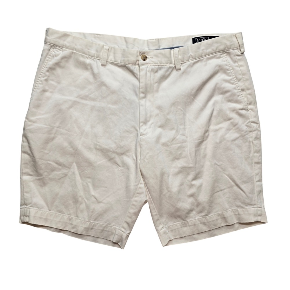 Polo Ralph Lauren Chino Shorts Off White Cotton Twill Quiet Luxury Womens‎ 40